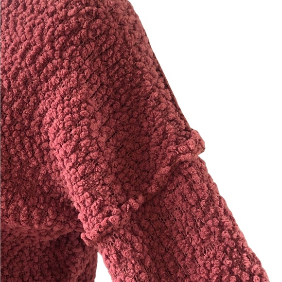 NWT Pink Rose V-Neck Long Sleeve Women’s Soft Sweater in Gothic Rose Color Sz S - Picture 8 of 12